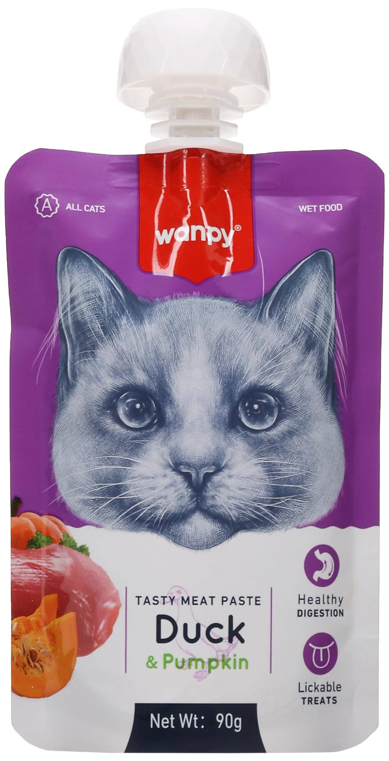 پودینگ گربه ونپی طعم اردک و کدو